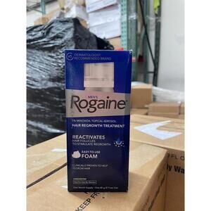 Rogaine 5% Minoxidil Topical Aerosol Foam Hair Regrowth 1 Month Supply